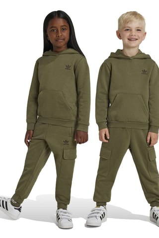 Sweat à capuche et pantalon cargo - Vert olive