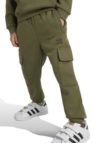 Sweat à capuche et pantalon cargo - Vert olive