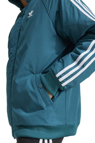 Bomber à capuche - Bleu canard