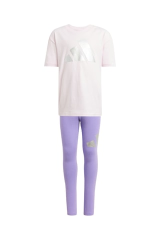 T-shirt et legging Seasonal Essentials - Rose poudré et mauve