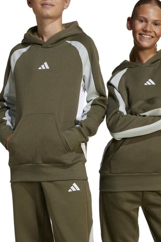 Sweat à capuche Essentials - Vert olive