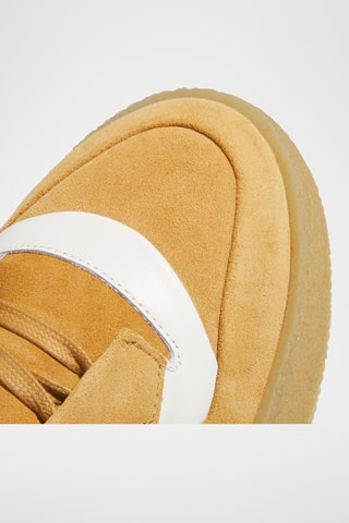 Sneakers en cuir Rivalry Crepe - Moutarde