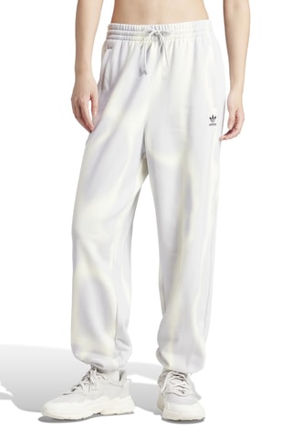 Pantalon ample de survêtement tie and dye - Gris clair