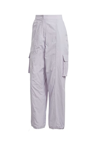 Pantalon cargo taille haute Gris clair