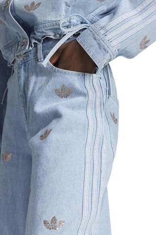 Jean ample taille haute - Bleu clair