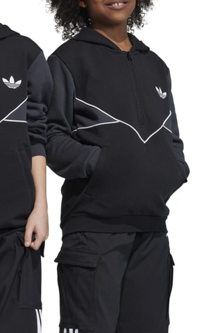 Sweat à capuche Adicolor - Noir et blanc