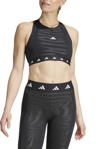 Brassière d'entraînement push-up TechFit - Noir