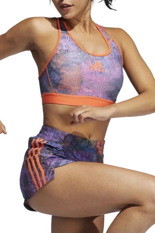 Brassière de sport push-up Don't Rest Floral - Violet
