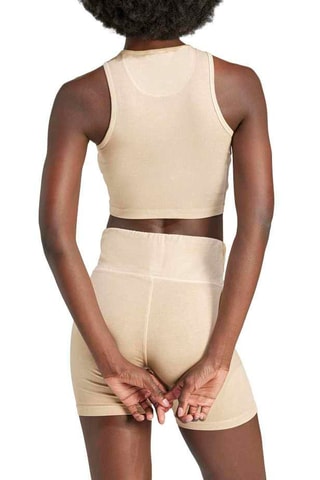 Crop top sans manches Trefoil Essentials - Beige