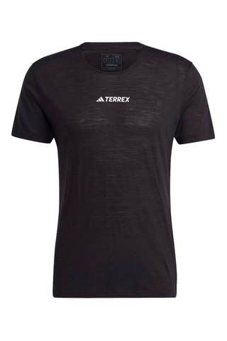 T-shirt de trail running en mérinos Agravic Pro - Noir