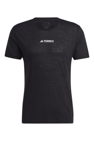 T-shirt de trail running en mérinos Agravic Pro - Noir