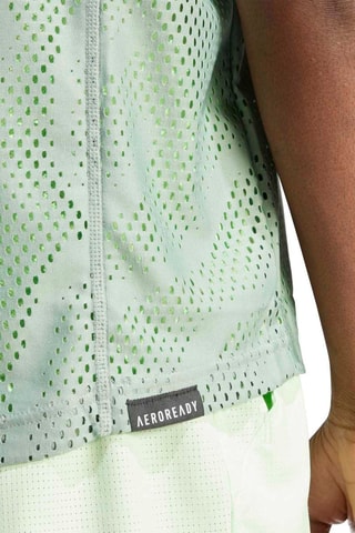 T-shirt de tennis Layering - Vert et Blanc