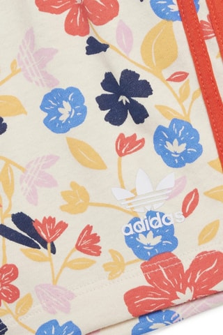 T-shirt et short Floral - Beige et rouge