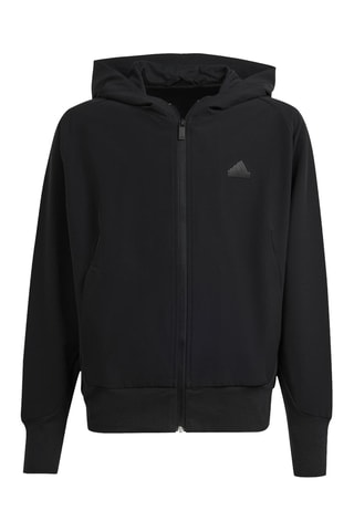 Sweat à capuche Z.N.E. Woven Full-Zip - Noir