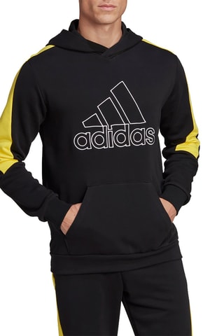 Sweat à capuche en coton biologique Fi Bos Hoodie - Noir