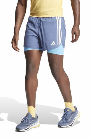Short de running 2-en-1 Own The Run - Bleu