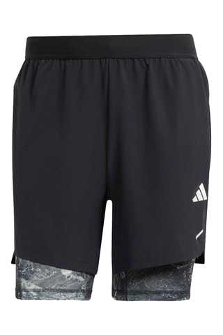Short d'entraînement 2-en-1 Power Workout - Noir