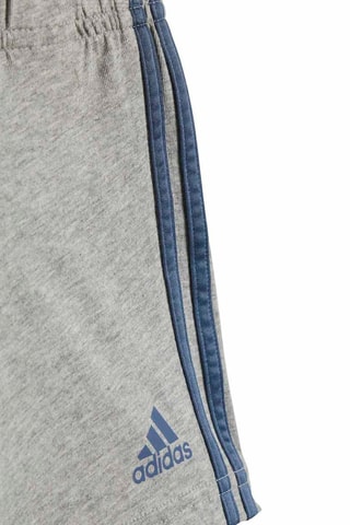 T-shirt et short en coton biologique Essentials Lineage - Bleu marine et gris clair chiné