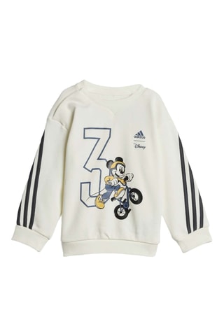 Sweat et pantalon Mickey et ses amis Disney - Blanc et bleu marine