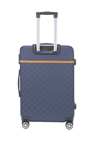 Valise grand volume Odeon (L) - 75 cm  - Noir, bleu, marron et argenté