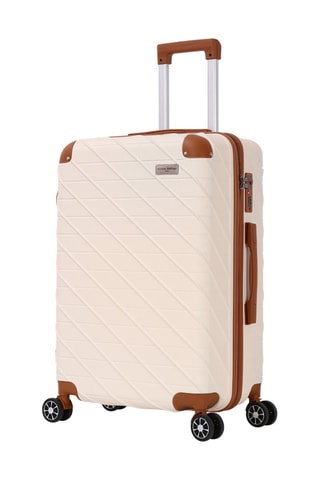 Valise grand volume Saint Germain Corner (L) - 75 cm  - Cadenas TSA - Beige