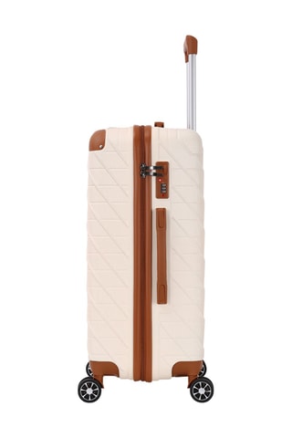 Valise grand volume Saint Germain Corner (L) - 75 cm  - Cadenas TSA - Beige