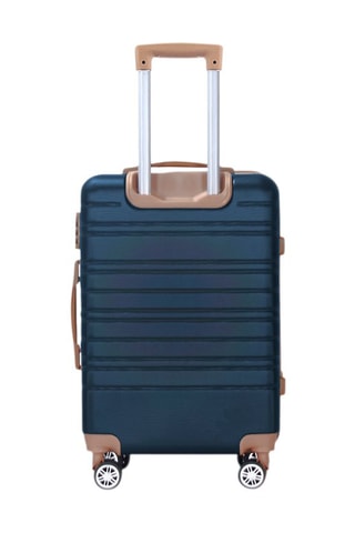 Handbagagetrolley Madeleine Marineblauw en Camel