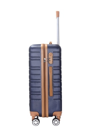 Handbagagetrolley Madeleine Marineblauw en Camel