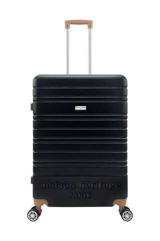 Handbagagetrolley Madeleine Zwart en Camel