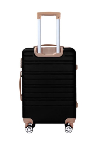 Handbagagetrolley Madeleine Zwart en Camel