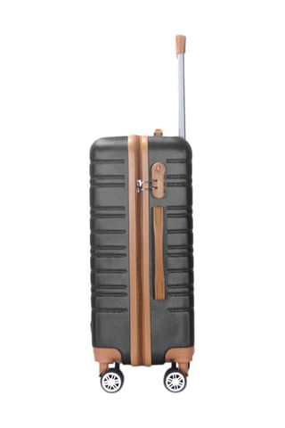 Handbagagetrolley Madeleine Zwart en Camel