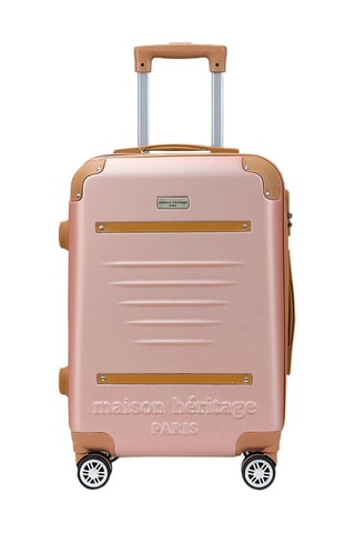 Valise cabine Trocadero (S) - 55 cm  - Rose et doré