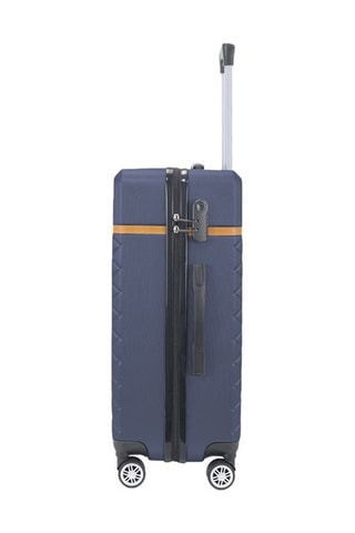 Handbagagetrolley Odeon (S) - 55 cm  - Blauw, bruin en zilverkleurig