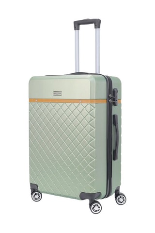 Handbagagetrolley Odeon (S) - 55 cm  - Groen, bruin en zilverkleurig