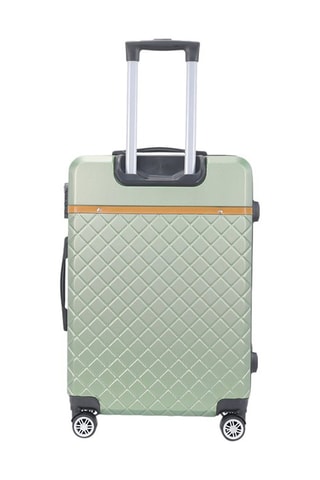 Handbagagetrolley Odeon (S) - 55 cm  - Groen, bruin en zilverkleurig