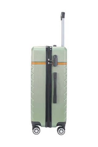 Handbagagetrolley Odeon (S) - 55 cm  - Groen, bruin en zilverkleurig
