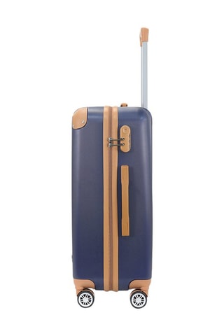 Valise cabine et valise grand volume Trocadero (S/L) - 55/75 cm  - Bleu, marron et argenté