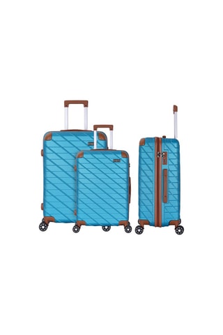Set de 3 valises St Germain Corner (S/M/L) - 55/65/75 cm - Bleu