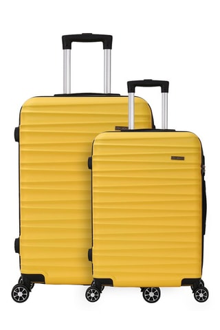 Valise semaine et valise grand volume Lena (M/L) - 65/75 cm  - Moutarde