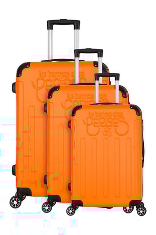 Set de 3 valises Java (S/M/L) - 55/65/75 cm - Orange
