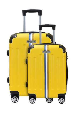 Valise cabine et valise grand volume (S/L) Rivoli - Moutarde