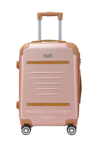 Valise cabine et valise semaine (S/M) Trocadero - Doré rose