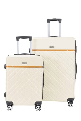 Valise cabine et valise semaine Odeon (S/M) - Crème