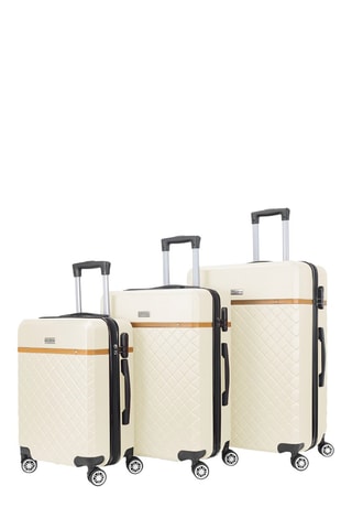 Set de 3 valises Odeon (S/M/L) - Crème
