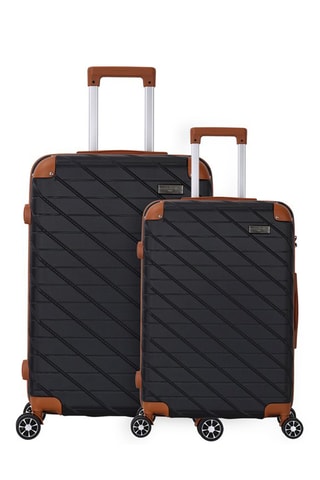 Valise cabine et valise semaine Saint Germain Corner (S/M) - Noir