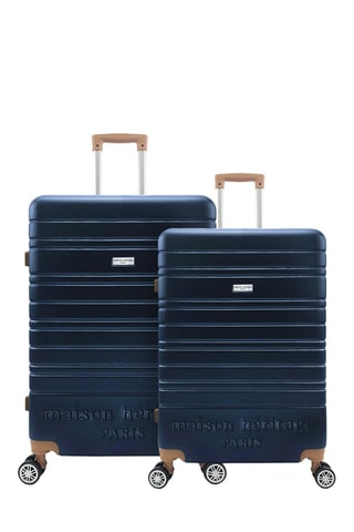 Valise cabine et valise semaine Madeleine (S/M) Bleu marine