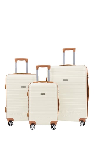 Set de 3 valises Madeleine (S/M/L) - Crème