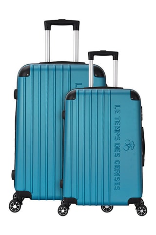 Valise cabine et valise grand volume Bari (S/L) - 55/75 cm - Bleu