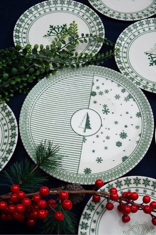 Serviço de sobremesa em porcelana - 7 peças