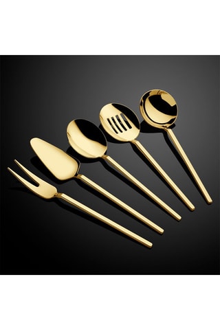 5 utensílios em aço inoxidável